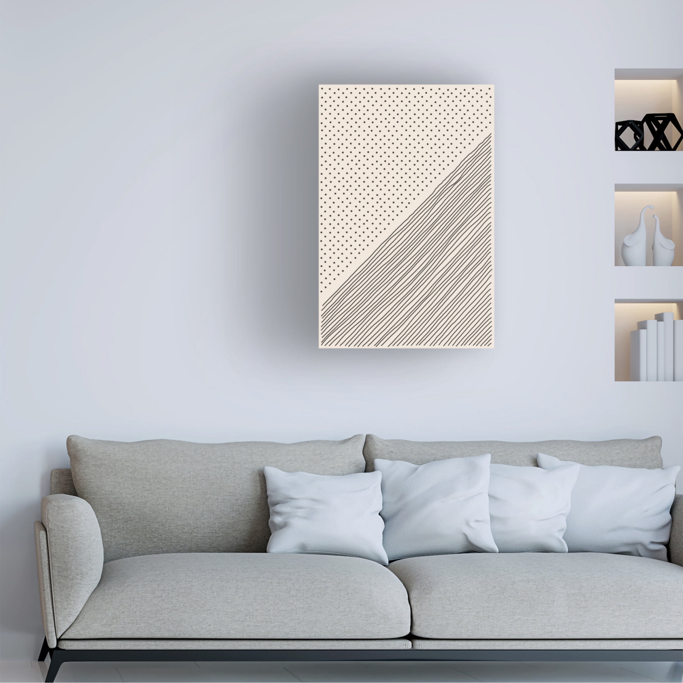 Trademark Fine Art jay stanley Minimal Line Vibes 3 Canvas Wall Art