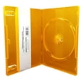 thumbnail image 2 of CheckOutStore (50) Premium Standard Single 1-Disc DVD Cases 14mm (Clear Orange), 2 of 4