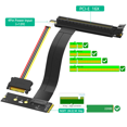 thumbnail image 4 of 2X M.2 NGFF Key M to PCIe 16x Graphics Card Riser Adapter Card, Nvme to PCI-Express 16X Extension Cable(Left Direction),2 x Graphics Card Riser Adapter Card,Black, 4 of 6