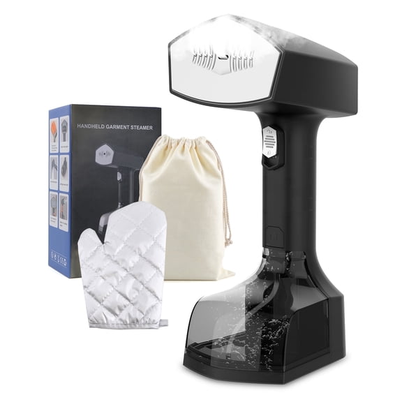 Steamer Iron, 2000W Portable Handheld Garment Steamer for Clothes with Rapid Heating Ceramic Coated Soleplate, 2-in-1 Ironing & Wrinkle Remover, 350ml Removable Tank
