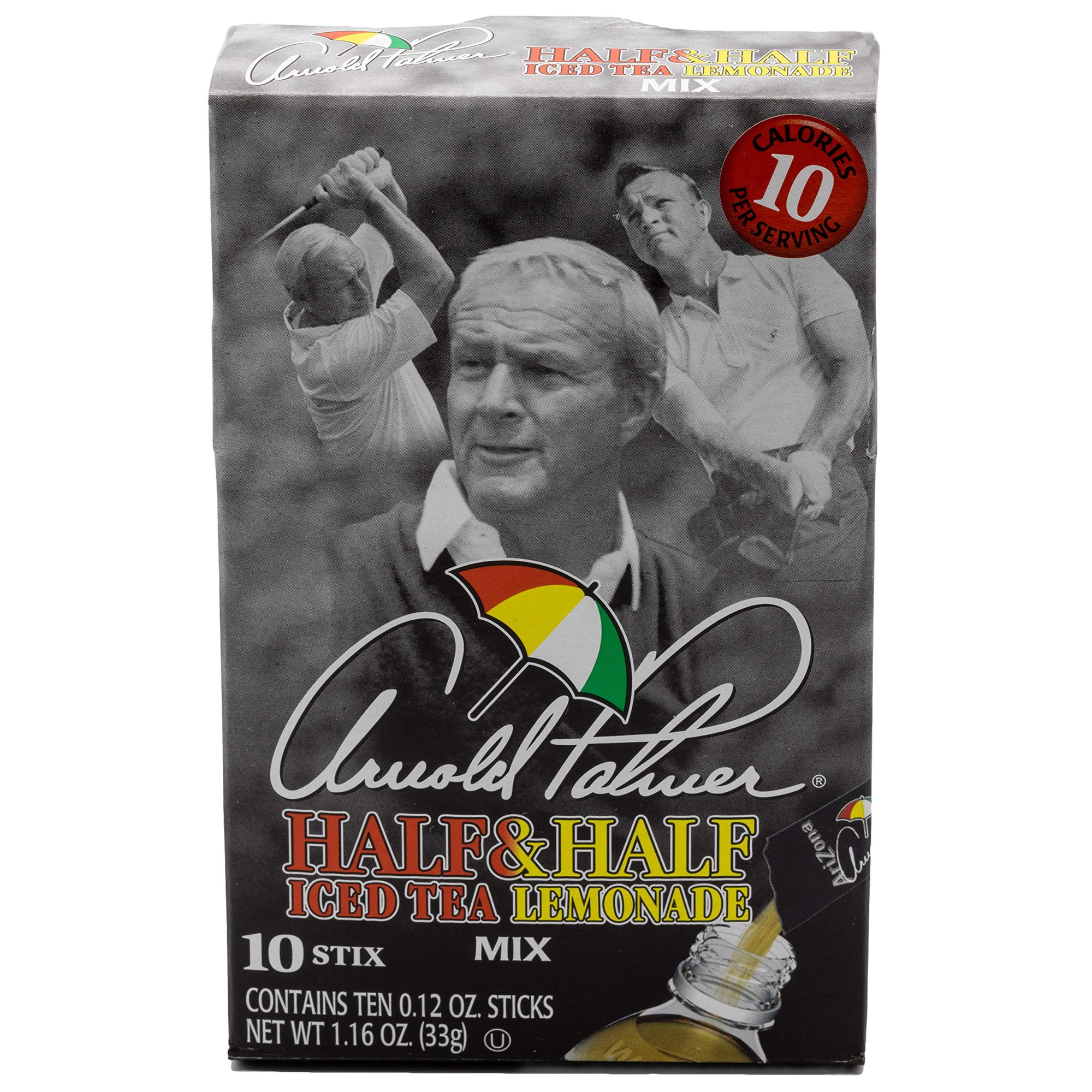 AriZona Arnold Palmer Half Lemonade Half Iced Tea Stix, 10 Count Per Box (Pack of 6), Low Calorie Single Serving Drink Powder Packets, Just Add Water for a Deliciously Refreshing Iced Tea