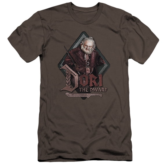 The Hobbit Dori Premium Canvas Adult Slim Fit 30/1 T-Shirt Charcoal