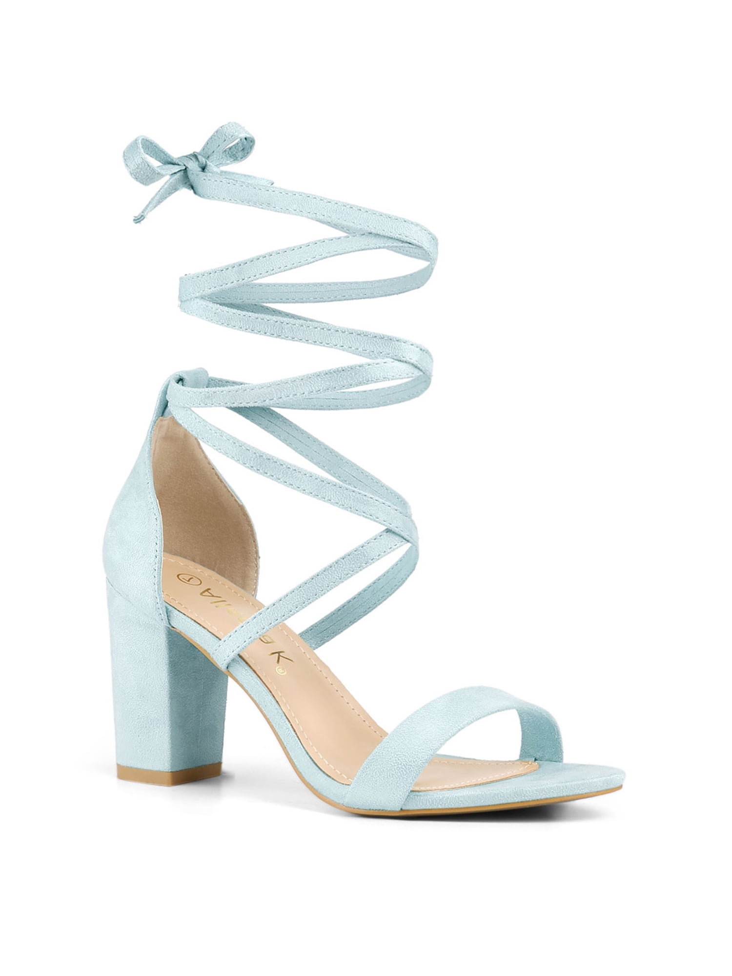 Buy Women's Solid Color Block Heel Sandals at Ubuy Egypt