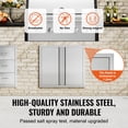 thumbnail image 4 of KFFKFF BBQ Island Access Door 26x24 Inch Stainless Steel Outdoor Kitchen Door, 4 of 10