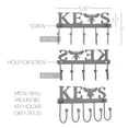 thumbnail image 2 of Buzzy Bees Metal Wall Mount Bee Key Holder Grey 3x5.3, 2 of 4