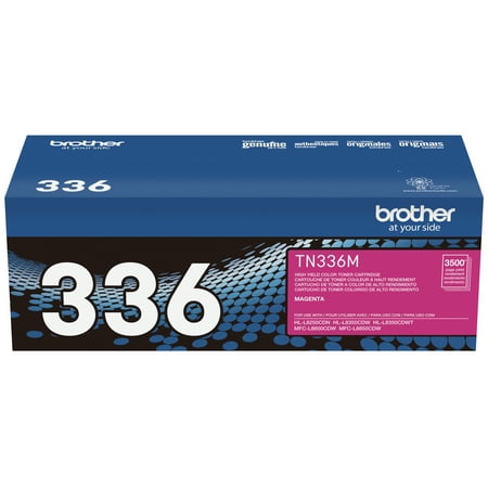 Brother Genuine TN336M High-Yield Printer Toner, Magenta