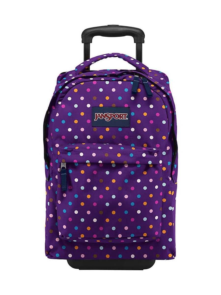 Jansport Wheeled Superbreak Backpack Purple Spot-O-Rama by JanSport