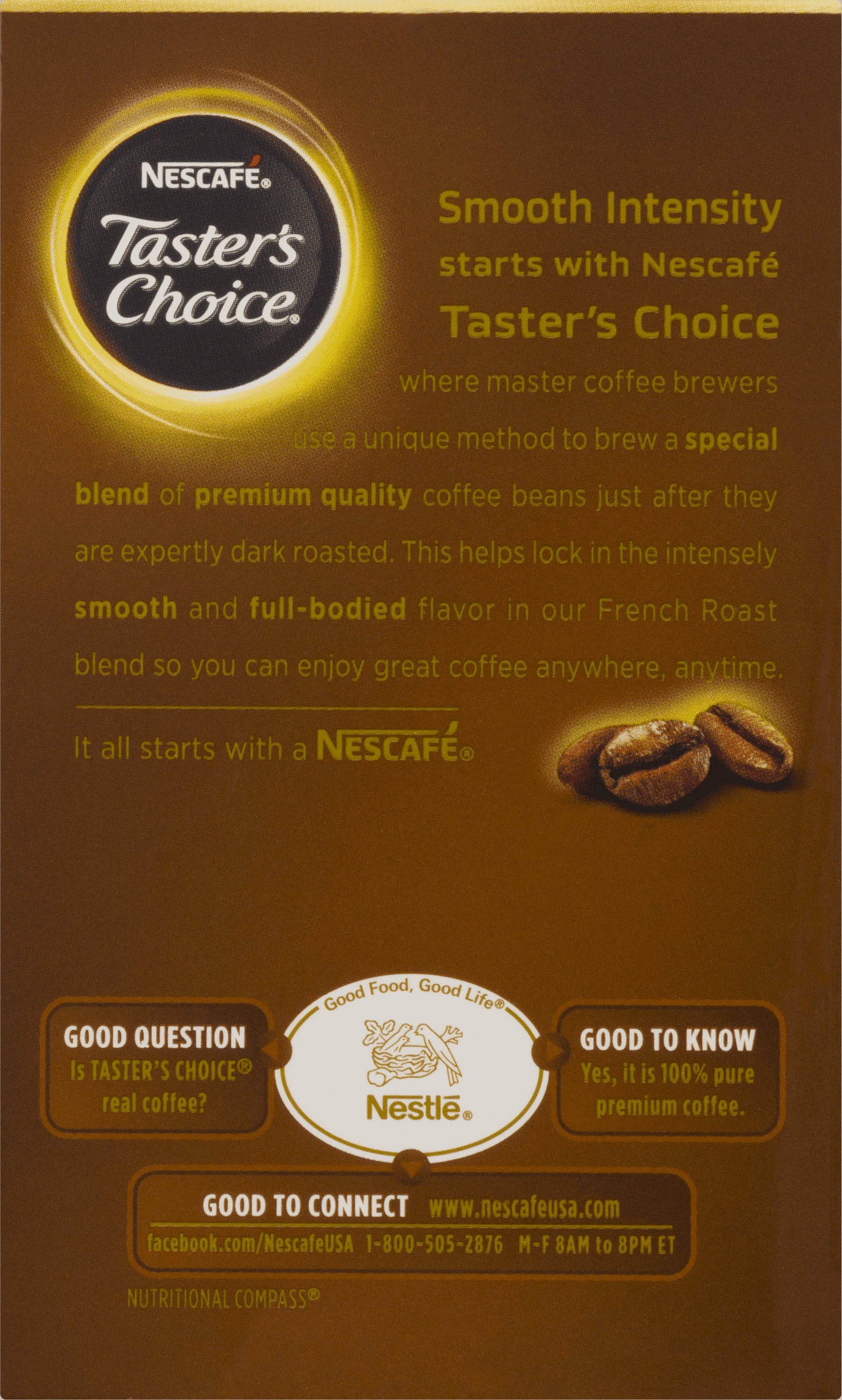 Nescafe Taster's Choice Instant Coffee French Roast Single Serve Packets - 6 CT