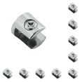 thumbnail image 3 of Riwesomey Abrazadera de vidrio de aleación de zinc, repuesto portátil reutilizable lavable, soporte de tablón electrochapado, accesorios de 6 6 a 8 mm 10piezas, 3 of 6