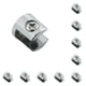 thumbnail image 2 of Kenally Abrazadera de vidrio de aleación de zinc, repuesto portátil reutilizable lavable, soporte de tablón electrochapado, accesorios de 6 a 8mm 6 a 8 mm 10piezas Kenally CBP490862, 2 of 6