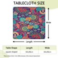 thumbnail image 2 of Bohemian Print Square Tablecloth 34x34 Inch with Elastic Hem, Perfect for Card Tables and Outdoor Dining Settings, 2 of 6