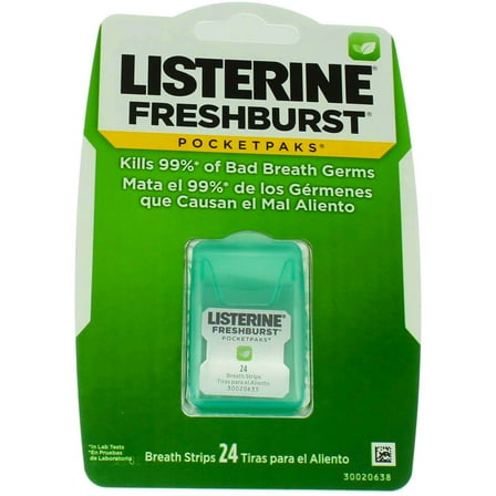 4 Pack - Listerine PocketPaks FreshBurst 24 Each