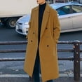 thumbnail image 4 of Elvqul Jacket for Men Wool Overcoat Winter Coats Stylish Big and Tall Khaki Mens Peacoat, 4 of 6