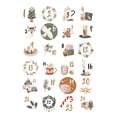 thumbnail image 1 of Binwennn Bread Alone Stickers Christmas Number Stickers 24 Stickers Round Christmas Seal Sticker Stickers, 1 of 8