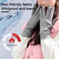 thumbnail image 4 of Guantes de invierno para mujer, moda con pantalla táctil, forro cálido, guantes para clima frío, regalos de Navidad, 4 of 5