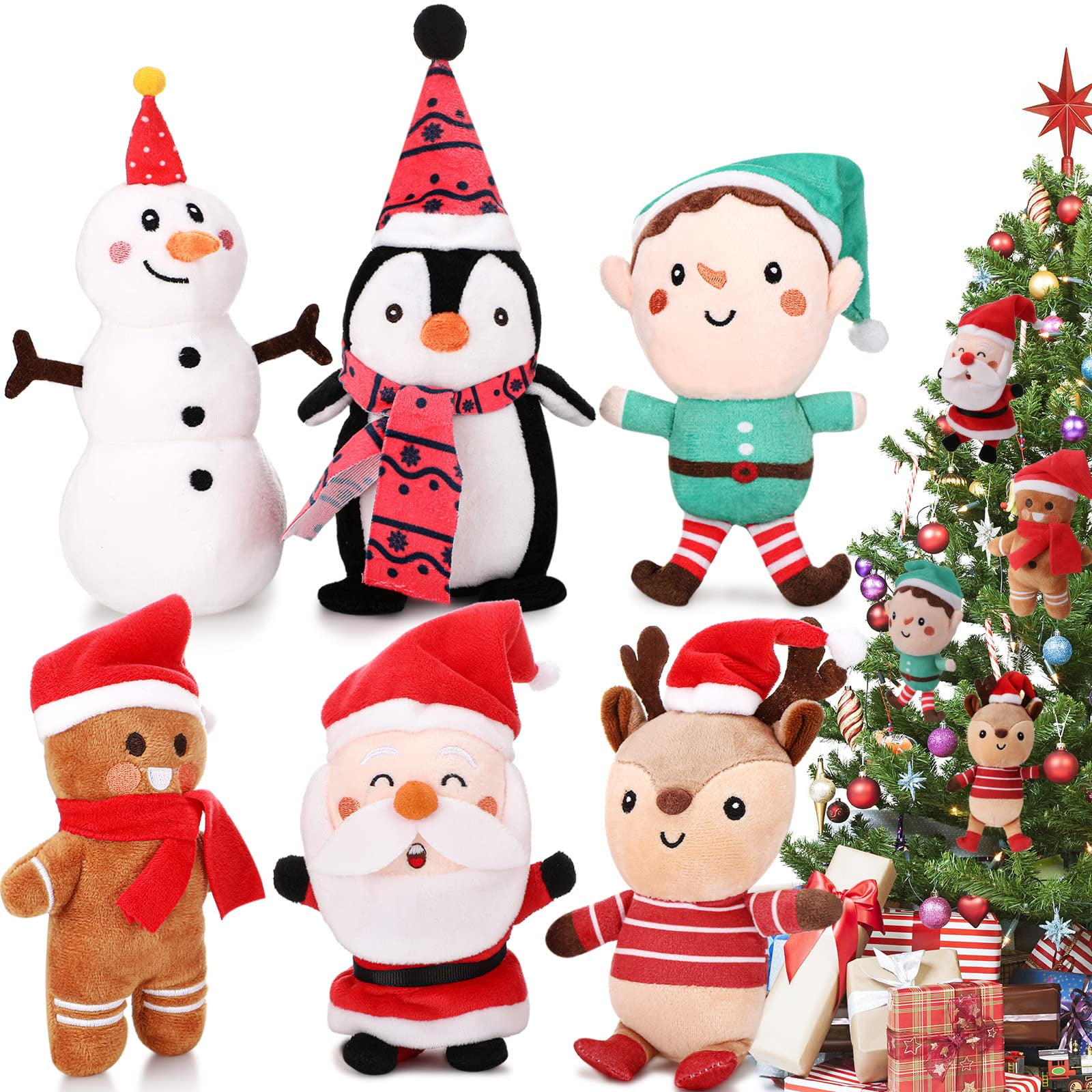 Stuffed animal christmas tree ornaments discount