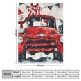 thumbnail image 4 of Fenyluxe Santa Claus Snowman Soft Throw Blankets Flannel Bed Throw Cozy Lightweight Plush Gifts Blanket for All Seasons 50x60in, 4 of 6