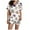 A Brown, variant on Womens Halloween Pajamas Set Buttery Breathable Ghost Graphic Short Sleeve Button Down Shirts and Shorts Relaxed Fit 2 Piece Sleepwear Cute Pj Set