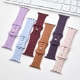 thumbnail image 6 of Engraved Silicone Sport Band for Apple Watch Series 10 46mm 42mm 9 41/45MM 40 44mm Strap for iWatch 4/5/6/SE/7/8 for 38mm 49mm (Lavender,Series10 46mm), 6 of 7