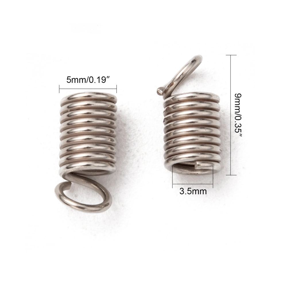 500gs Iron Coil Cord Ends 9x5mm Hole: 3.5mm about 1800pcs/500g