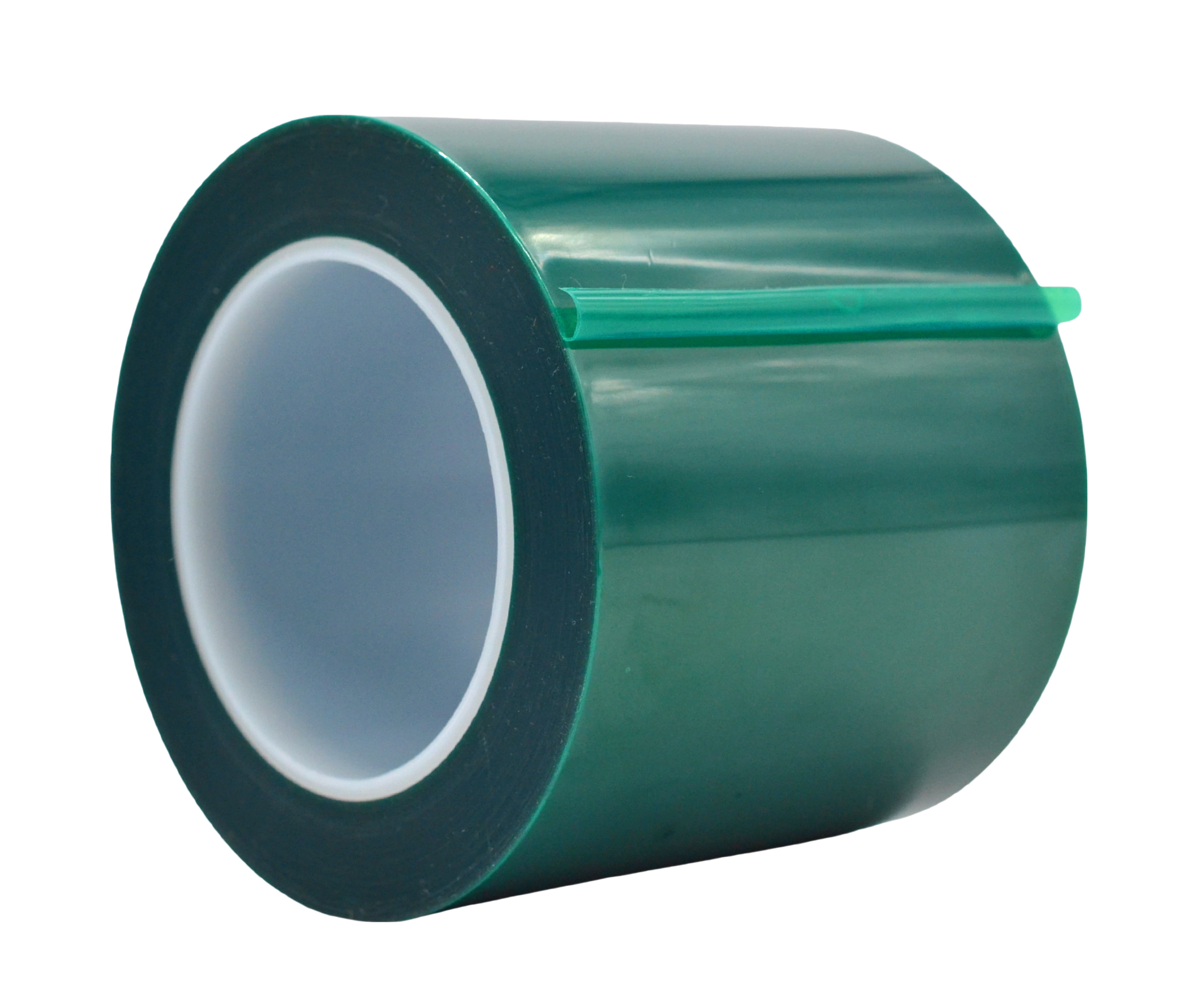 1 INCH HIGH TEMPERATURE POWDER COATING POLYESTER/SILICONE MASKING TAPE GREEN 