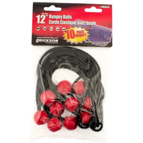 Erickson Manufacturing 360265037 06650 12 in. Bungee Balls Strap Pack