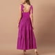 thumbnail image 3 of Vestido con tirantes y cuello en V, cintura delgada, dobladillo grande, tela de lunares redondos para verano, 3 of 5