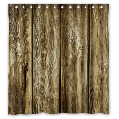 ABPHQTO Vintage Wood Pattern Tree Stripes Cortina de ducha Impermeable Cortina de ducha 160x180 cm