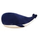 thumbnail image 1 of Almohada de muñeca de ballena, almohada suave rellena de felpa de 45CM, juguete de peluche de ballena azul de dibujos animados, 1 of 4
