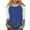 Blue, variant on Aofany Women's T-shirt Mid-length 3/4 Sleeves Plus Size Tops Crew-Neck Casual Tee Blouses Shirts for Women