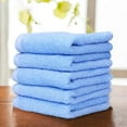 thumbnail image 2 of Yoofoss Luxury Washcloths Towel Set 10 Pack Baby Wash Cloth for Bathroom-Hotel-Spa-Kitchen Multi-Purpose Fingertip Towels & Face Cloths Green & Blue, 2 of 10