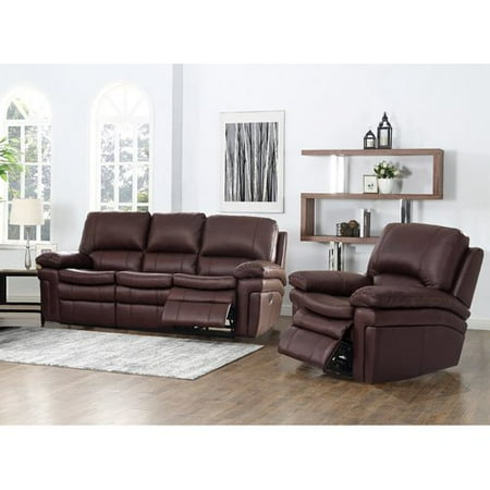 Red Barrel Studio Geismar 2 Piece Leather Reclining Living