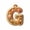 G, variant on LEFXSMR Christmas Gingerbread Letter Ornaments, 3.1" Alphabet Initial Ornaments, Letters Christmas Tree Decorations DIY Decor Party Gifts