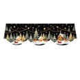 thumbnail image 2 of Curtain Valance with Christmas Print, Black and White Decor for Mantel, Home Decor for Door, 1 Pack, 2 of 8