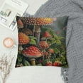 thumbnail image 2 of Fenyluxe Cushion Pillow Cover Mushrooms and Strawberries Farmhouse Pillow Covers Outdoor Throw Pillow Covers Cushion Cases Decorative 70s Vintage Cute Abstract Mushrooms Pillows Decorative Throw White, 2 of 5