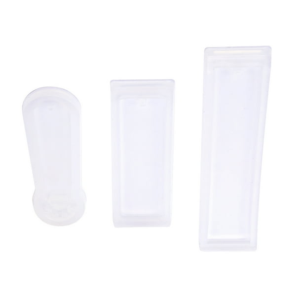 3 unids/set DIY rectángulo gato garra silicona molde resina epoxi joyería marcapáginas artesanal con agujero