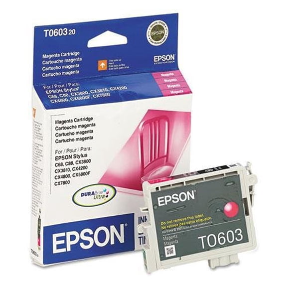 Epson T060320 DURABrite Ink, 450 Page-Yield, Magenta