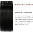 thumbnail image 5 of SEGO Red Clip in Hair Extensions Human Hair Full Head 100% Real Remy Thick Hair Extensions Silky Straight Balayage Blonde Hair Pieces, 5 of 7