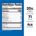 thumbnail image 5 of Nutricost Pea Protein Powder (4 LBS) Unflavored - 20g of Vegan Pea Protein Isolate, GMO-Free, Gluten-Free, 71 Servings, 5 of 5