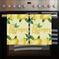 thumbnail image 2 of Yellow Lemon Kitchen Towels Set of 3, Water Absorbent Dish Towel, Summer Botanical Lemons Cute Yellow Decorative Hand Towels - Quick Drying Cloth for Cooking Baking, 18x28 Inch, 2 of 8