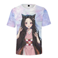 thumbnail image 2 of Demon Slayer Boys' T-Shirt Cartoon Round Neck Demon Slayer Tshirts Christma Gift, 2 of 7