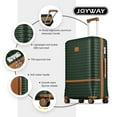 thumbnail image 2 of Joyway - Ensembles de Bagages 5 Pcs ABS Rigide à Roulettes Pivotantes - (Valise Extensible 20 Pouces24 Pouces) Valise Enregistrée 28 Po - Vert, 2 of 6