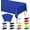Blue, variant on Football Party Decorations 2026, 2 PCS Disposable Football Tablecloth, Brown and Green Table Runner, Game Day Theme Plastic Table Cover, Touchdown Party Supplies, Tailgate Decor