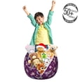 thumbnail image 3 of Butterfly Storage Toy Bag Chair, Vortex Shapes Polka Dots Background Flower Pattern Colorful Animal Design, Stuffed Animal Organizer Washable Bag, Small Size, Multicolor, by Ambesonne, 3 of 3