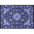 thumbnail image 1 of Ahgly Company Indoor Rectangle Medallion Blue Traditional Area Rugs, 2' x 5', 1 of 4