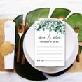 thumbnail image 3 of Koyal Wholesale Silver Dollar Eucalyptus Wedding Advice & Well Wishes Guest Book Cards for Bride and Groom, 56 Pack, 3 of 5