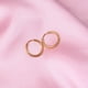 thumbnail image 1 of 6/8/10/12mm pequeños coreanos pequeños de acero inoxidable redondos Mini pequeños buenos pendientes de aro Huggie para mujeres cartílago Piercing anillo de bucle Tan Jianjun unisex, 1 of 2
