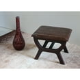 thumbnail image 7 of International Caravan Carmel Faux Leather Stool in Brown, 7 of 7