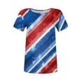 thumbnail image 4 of Women's 250th Anniversary USA Shirt 4th of July Shirts America 250 Merchandise Multicolor Patriotic Graphic Crew Neck Tee Independence Day Top, 4 of 5