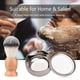 thumbnail image 4 of Juego de brochas y cuencos de afeitar Cepillo de afeitar de metal Tazón de jabón Tazón de afeit Carevas Cuenco de afeitar, 4 of 5